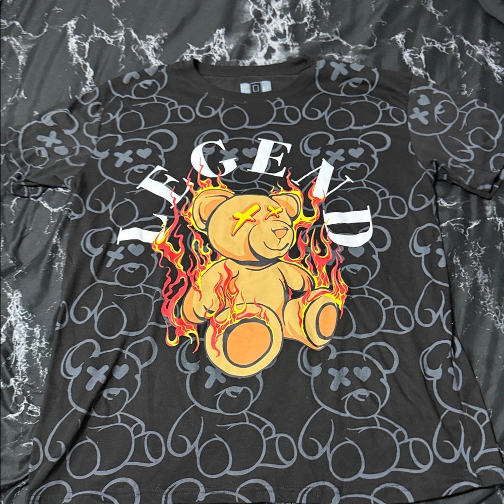 Black Graphic Kids T-Shirt